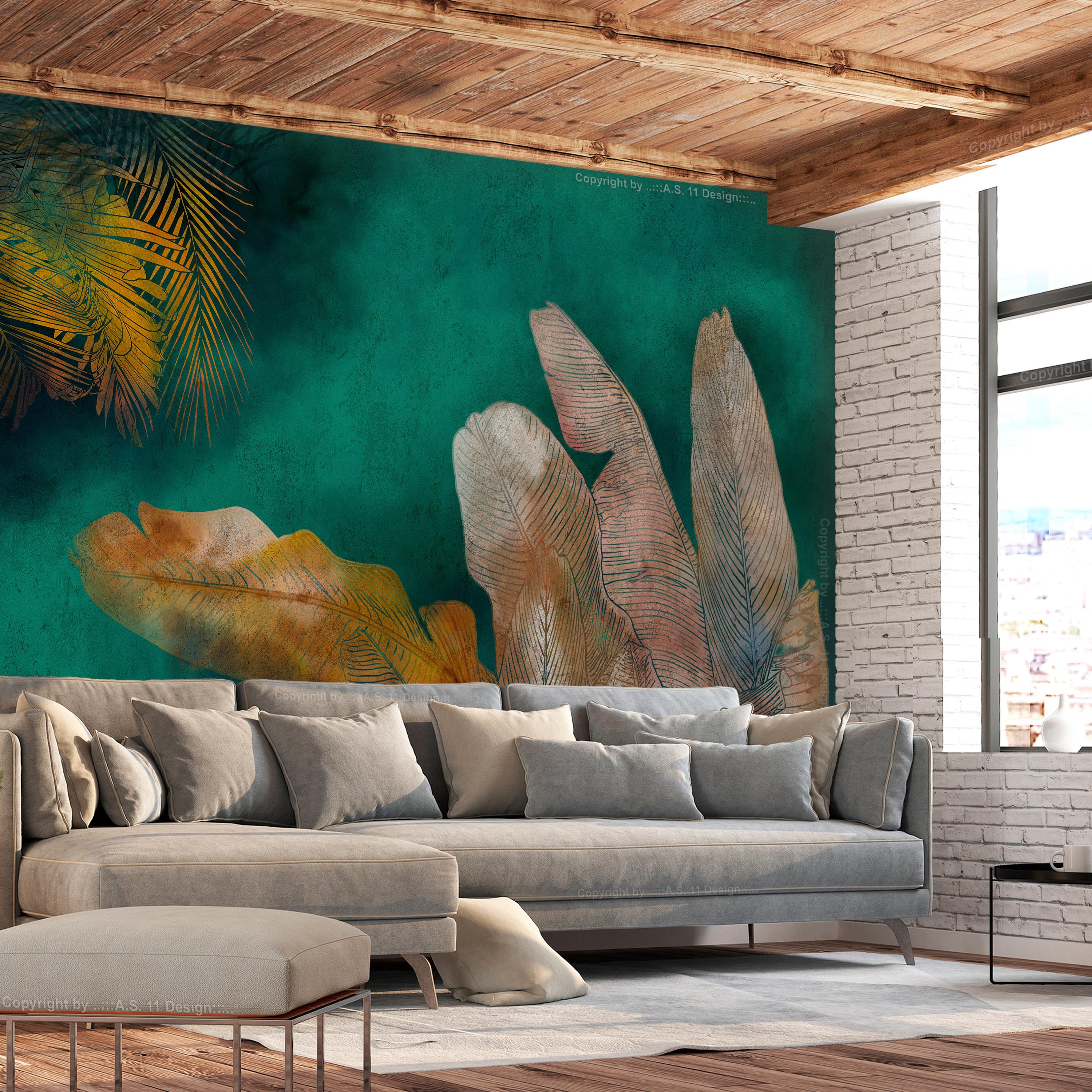 Fototapet - Painted Jungle - 250 x 175 cm - Standard