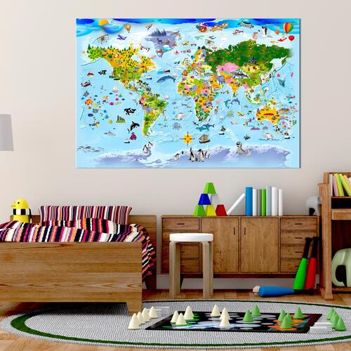 Billede - Children's Map: Colourful Travels