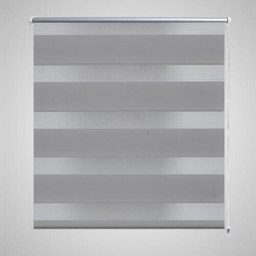 Rullegardin i zebradesign 80 x 150 cm grå