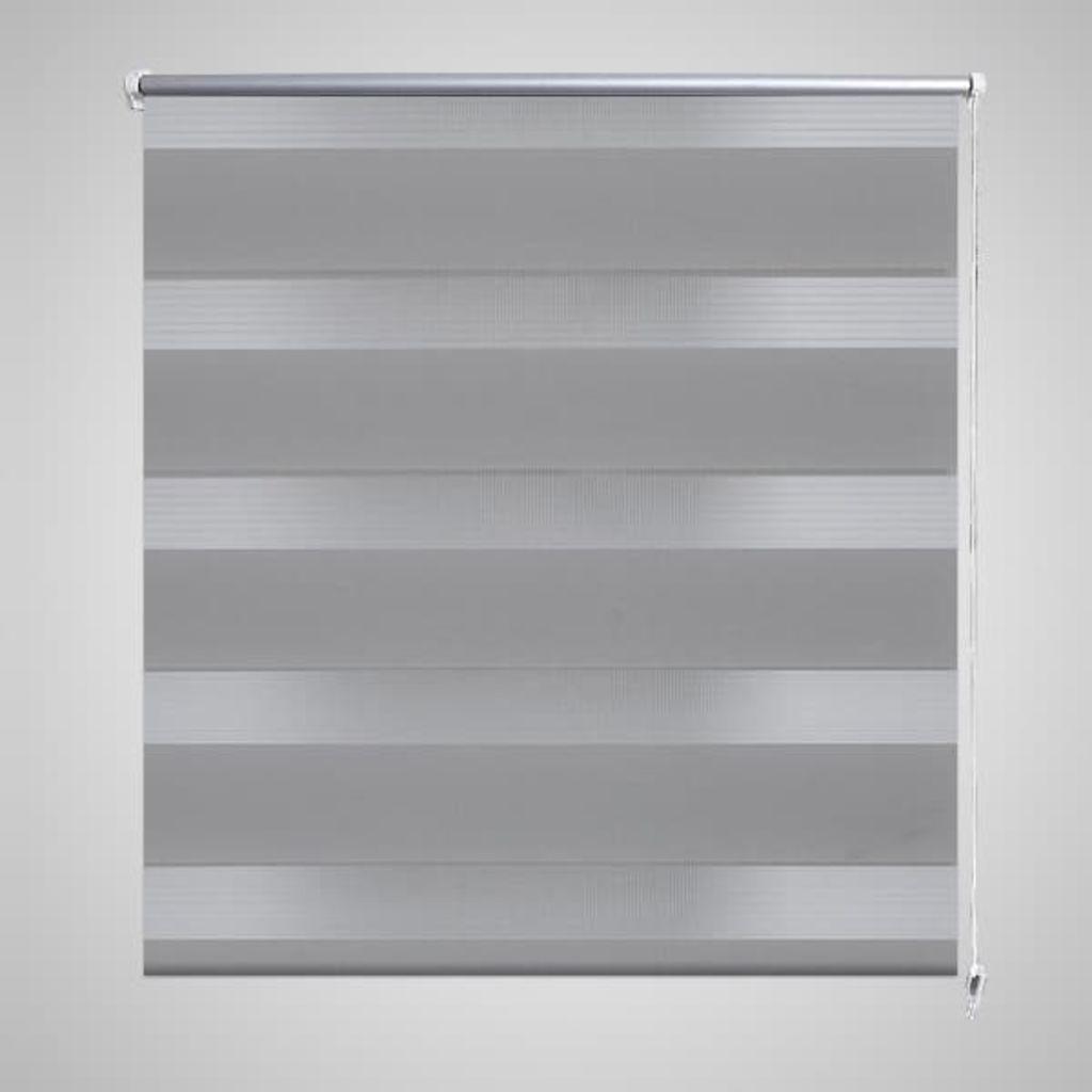 Rullegardin i zebradesign 80 x 150 cm grå