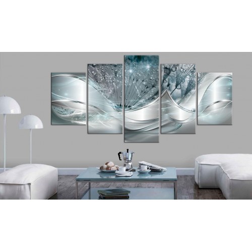 Billede - Sparkling Dandelions (5 dele) Blue Wide