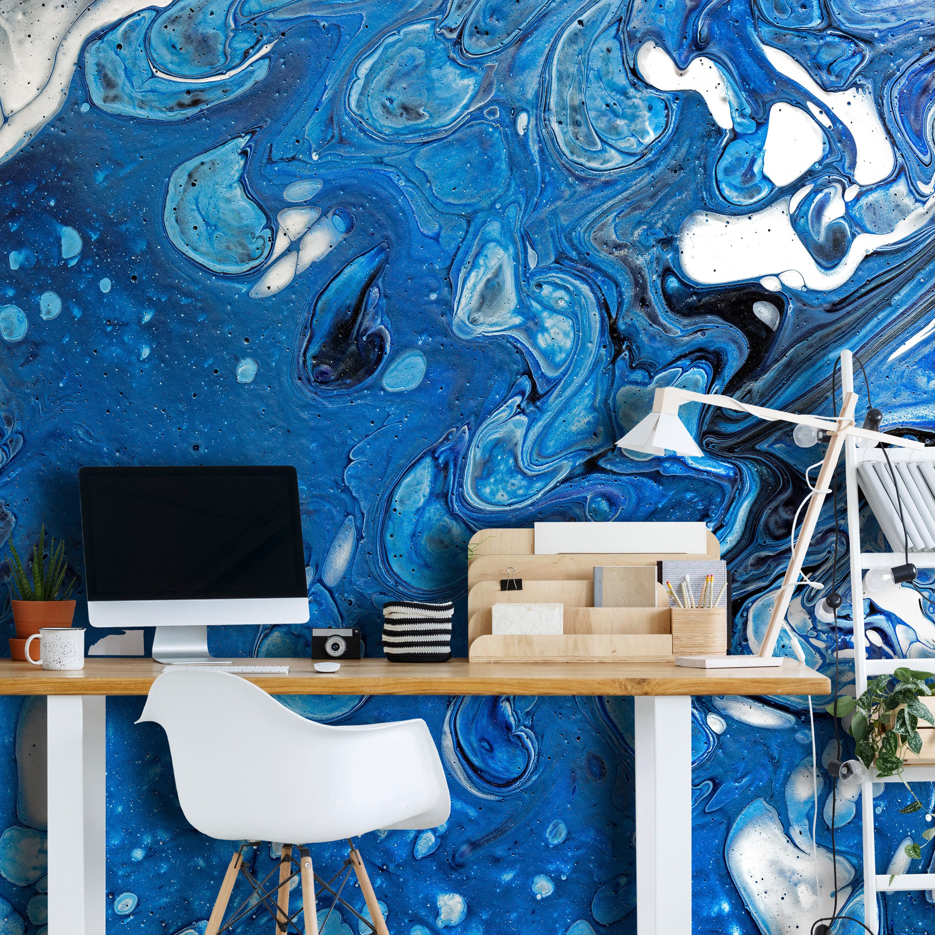 Fototapet - Blue Stream - 343 x 245 cm - Selvklæbende