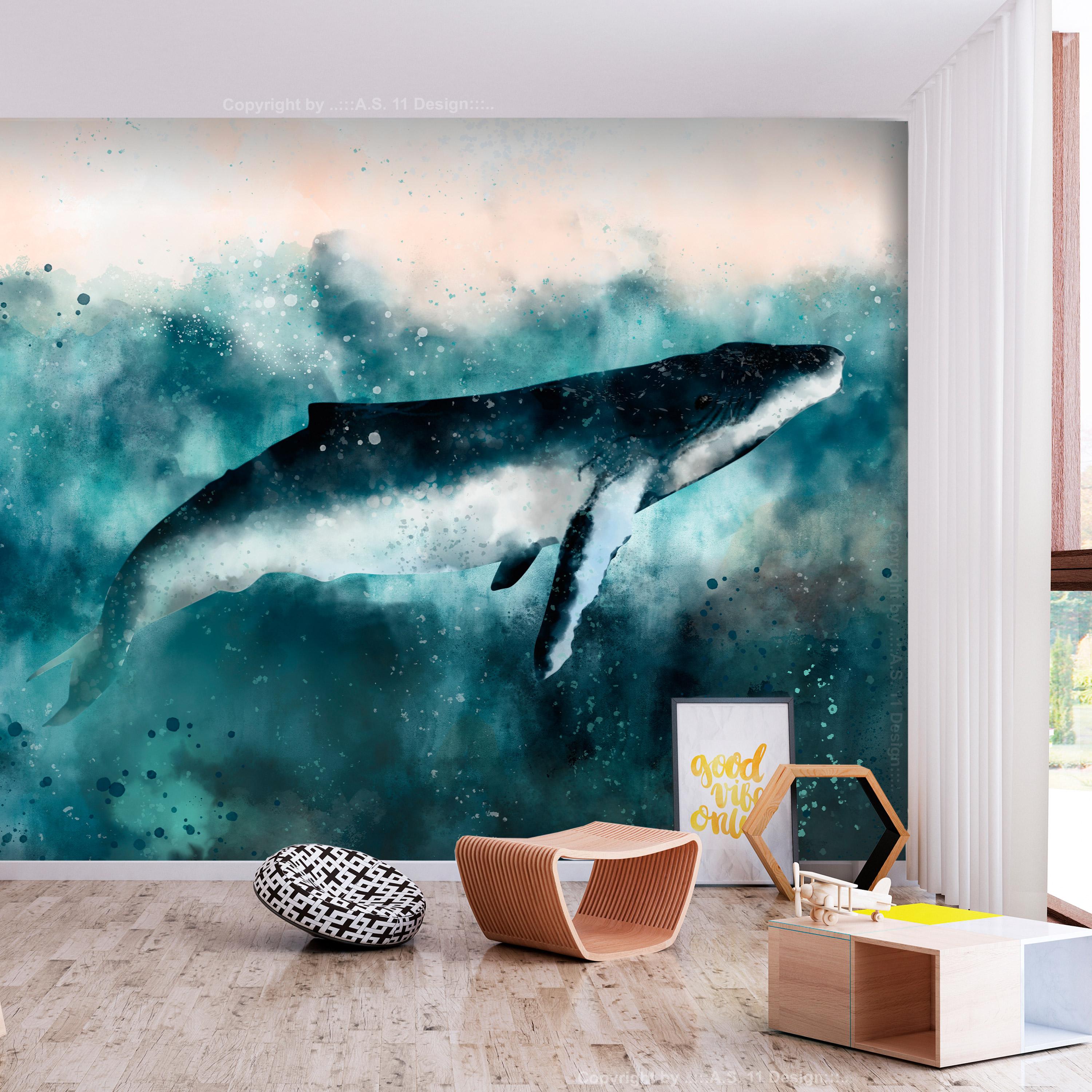 Fototapet - Underwater Life - 245 x 175 cm - Selvklæbende