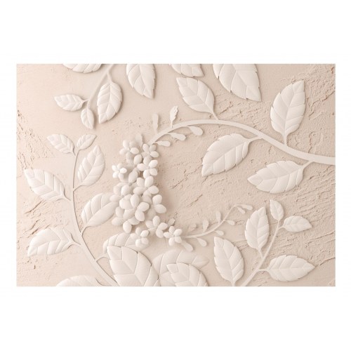 Fototapet Paper Flowers - beige