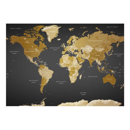 Fototapet - World Map: Modern Geography