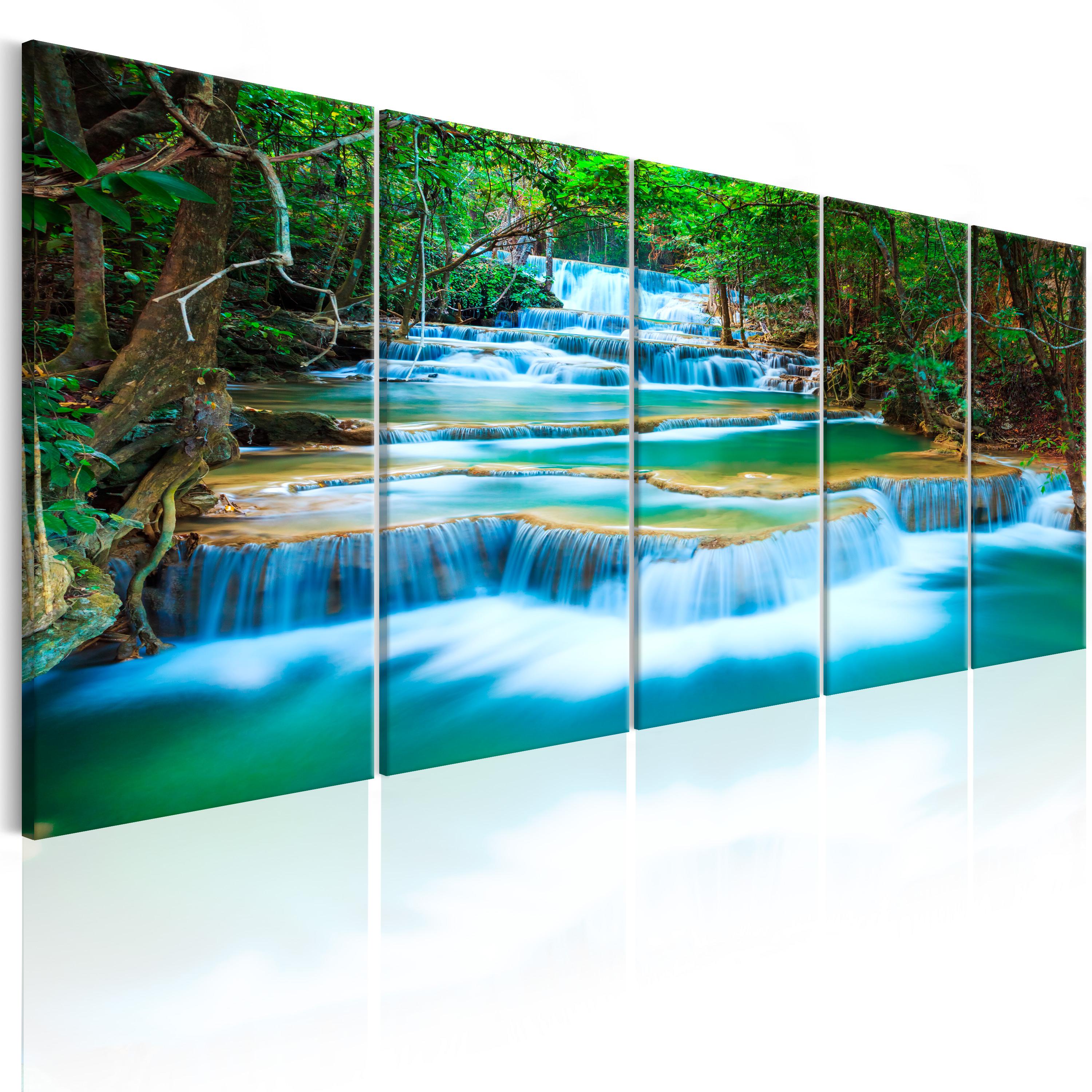 Billede - Sapphire Waterfalls I - 200 x 80 cm - Standard
