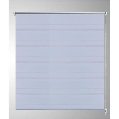 Rullegardin i zebradesign 90 x 150 cm hvid