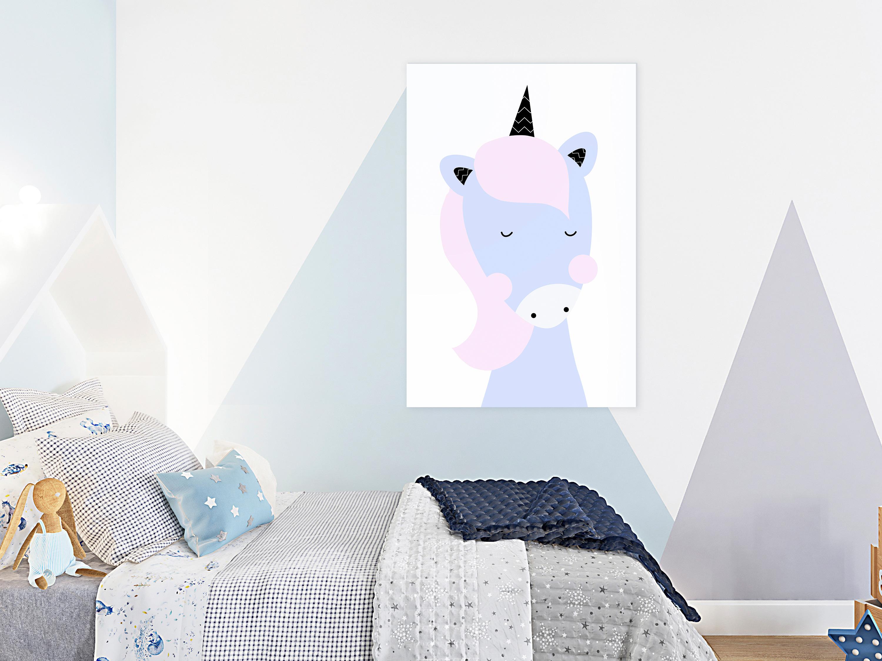 Billede - Sweet Unicorn (1 Part) Vertical - 20 x 30 cm - Premium Print