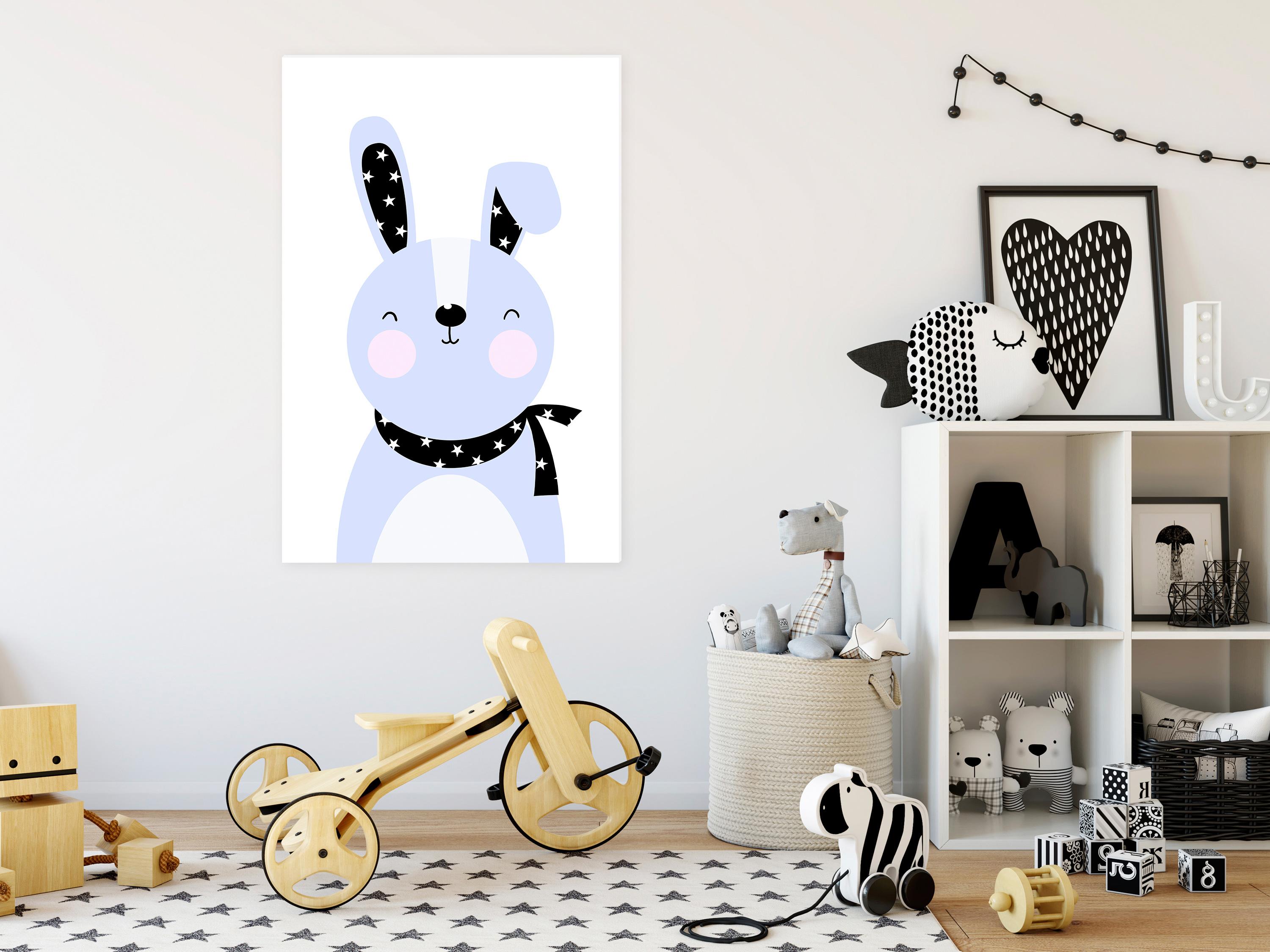 Billede - Brave Rabbit (1 Part) Vertical - 80 x 120 cm - Premium Print