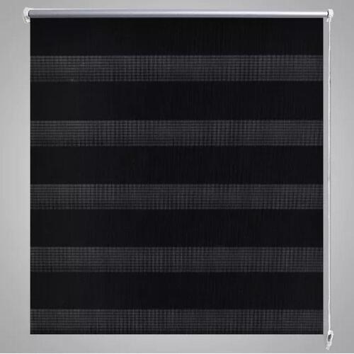 Rullegardin zebradesign sort 90 x 150 cm