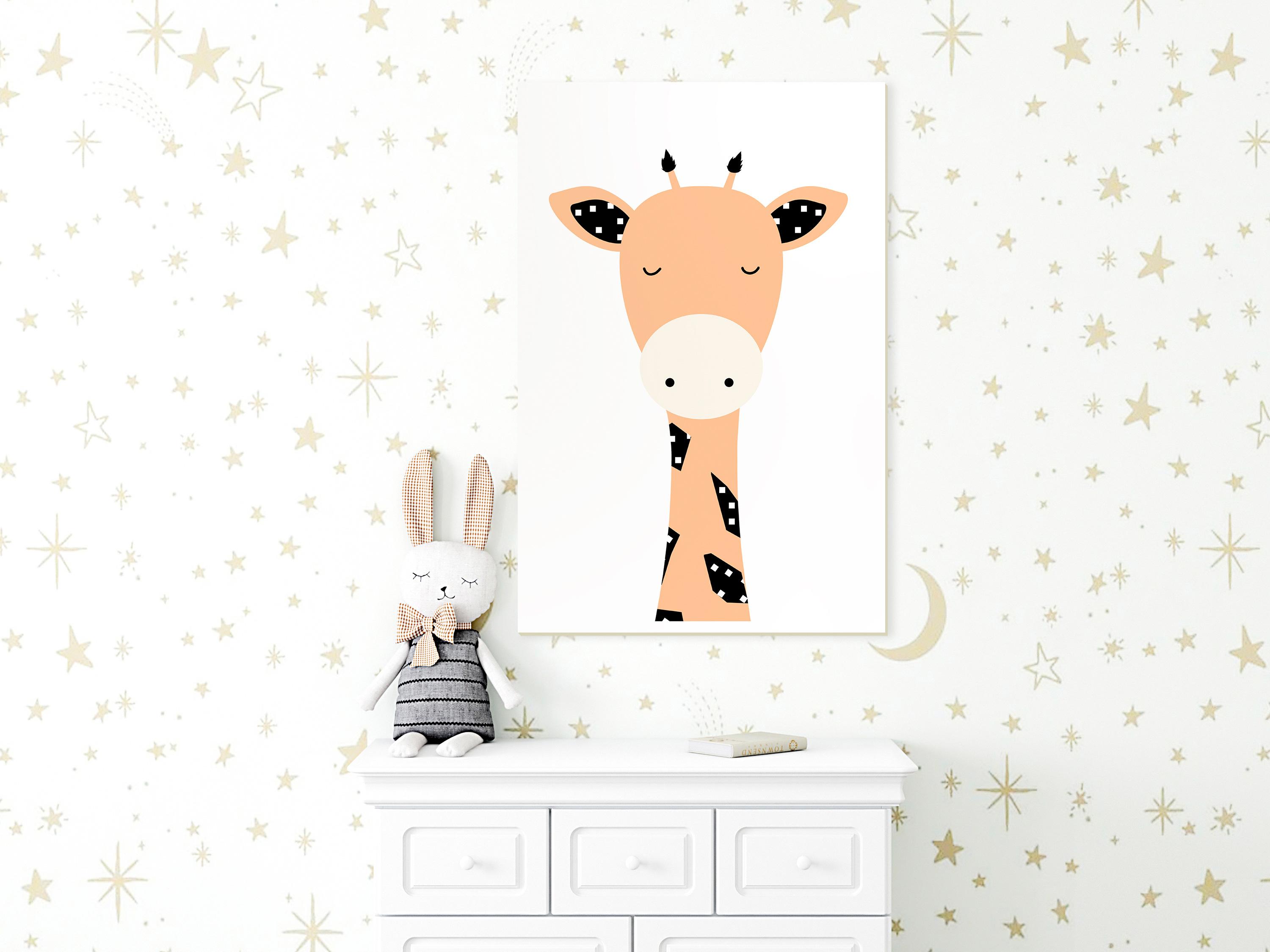 Billede - Funny Giraffe (1 Part) Vertical - 20 x 30 cm - Premium Print