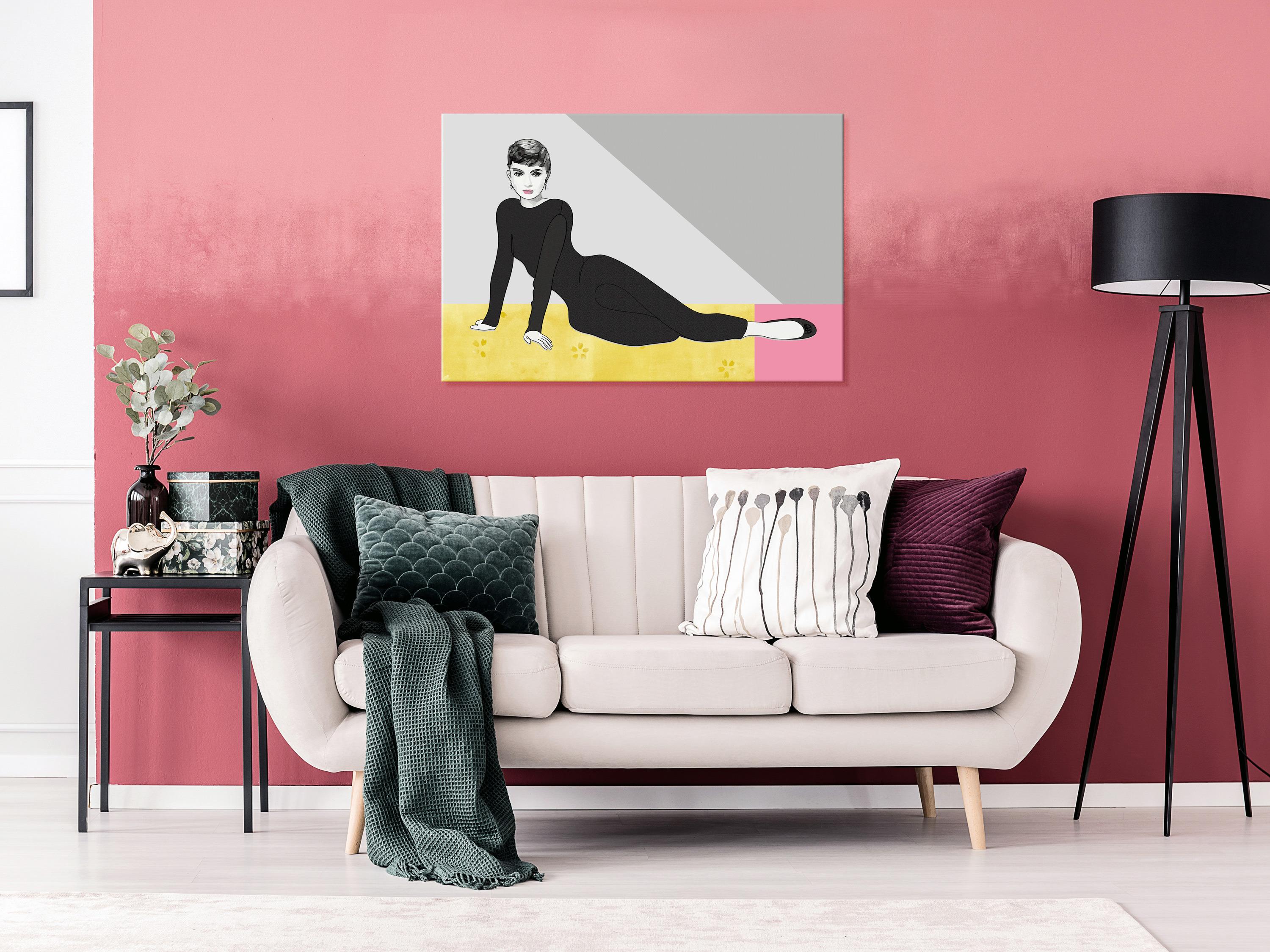 Billede - Beautiful Audrey (1 Part) Wide - 90 x 60 cm - Standard