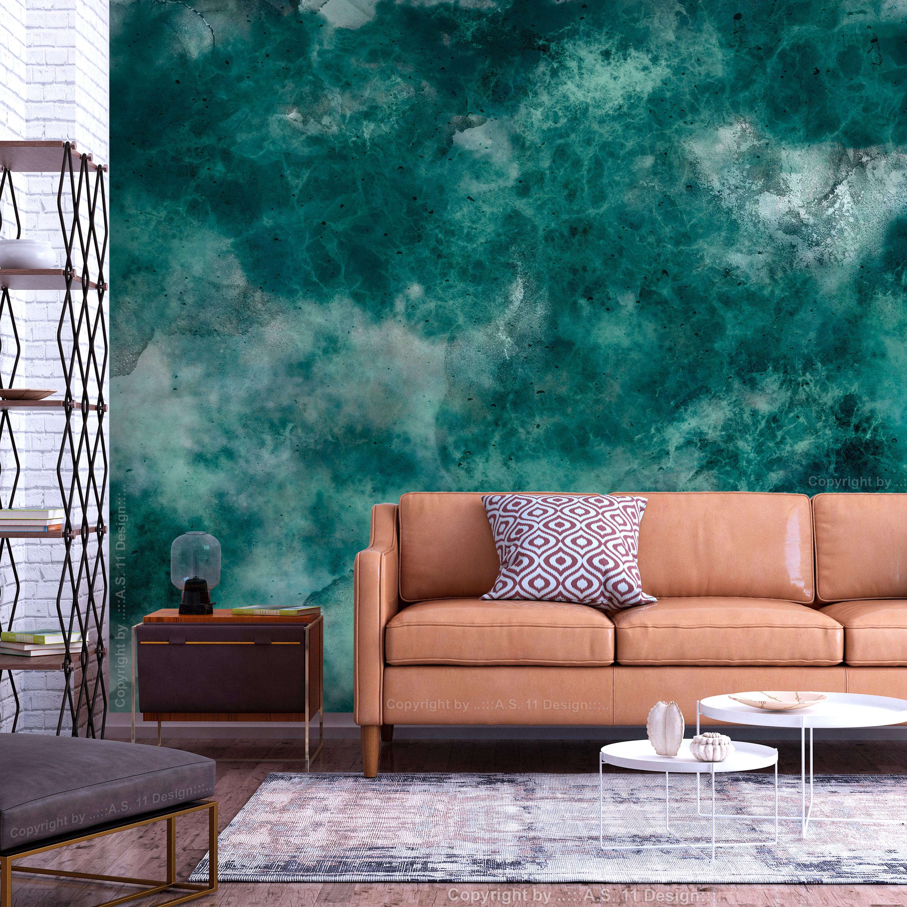Fototapet - Malachite Respite - 392 x 280 cm - Selvklæbende