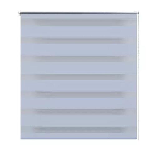 Rullegardin med zebradesign 100 x 175 cm hvid