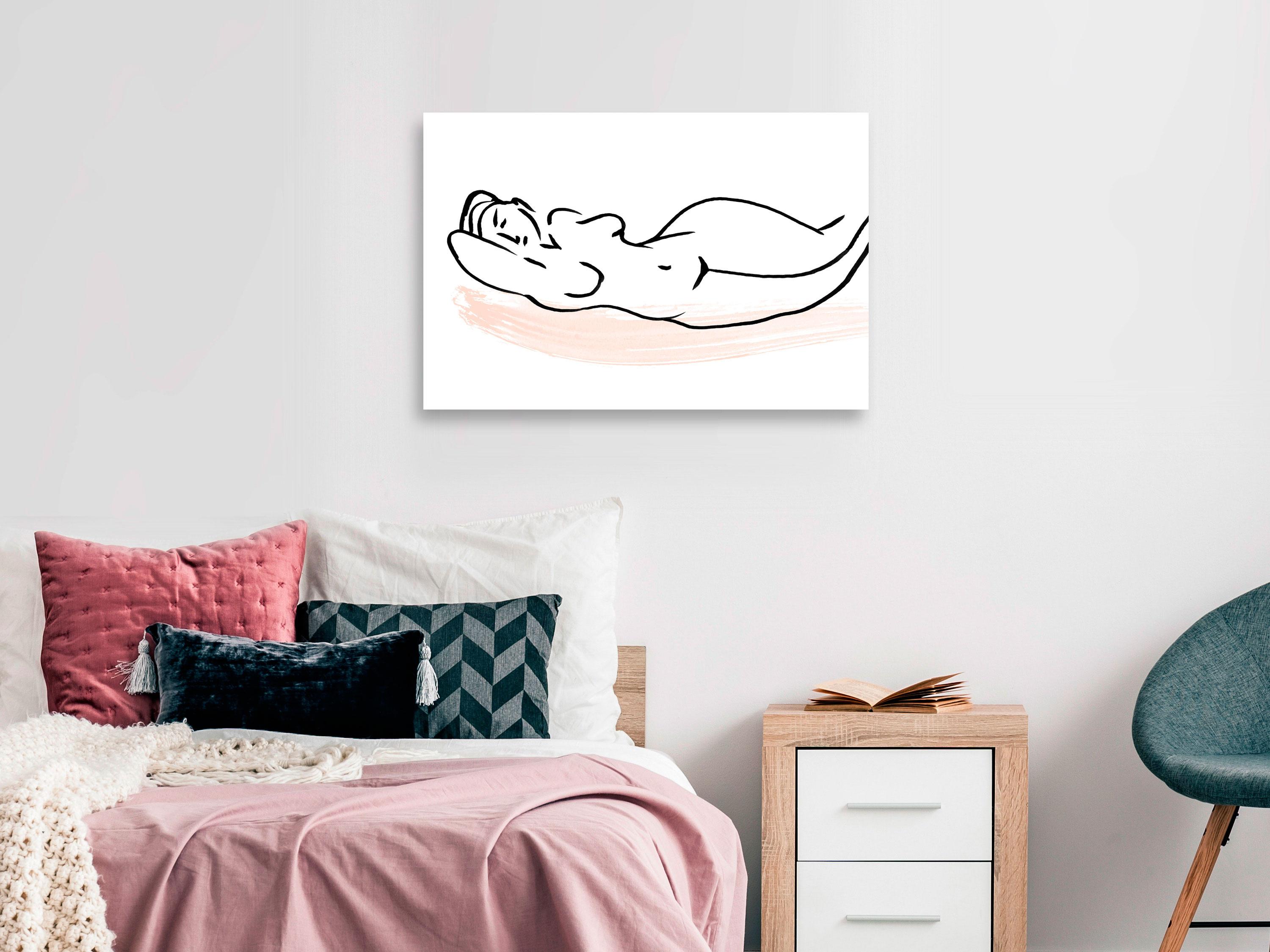 Billede - Sunbathing (1 Part) Wide - 60 x 40 cm - På italiensk lærred