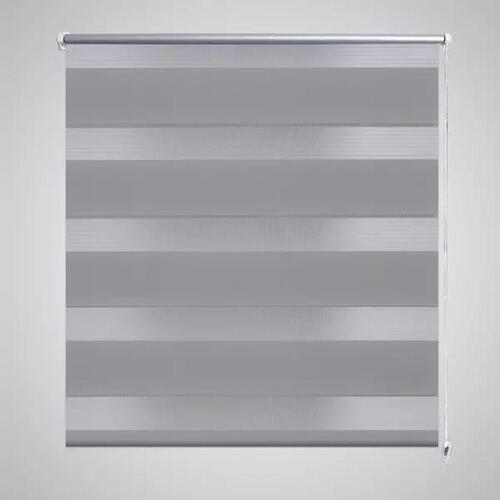Rullegardin i zebradesign 100 x 175 cm grå