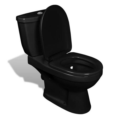 Toilet med cisterne sort