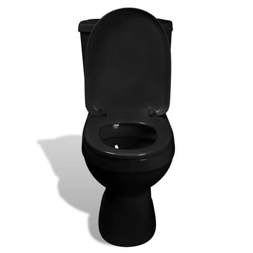 Toilet med cisterne sort