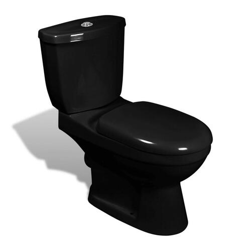 Toilet med cisterne sort