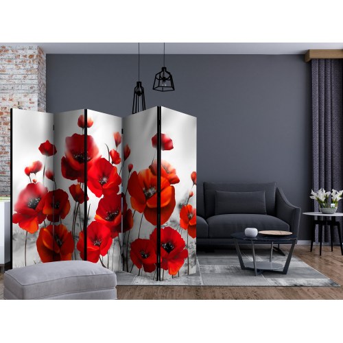 Skærmvæg - Poppies in the Moonlight II