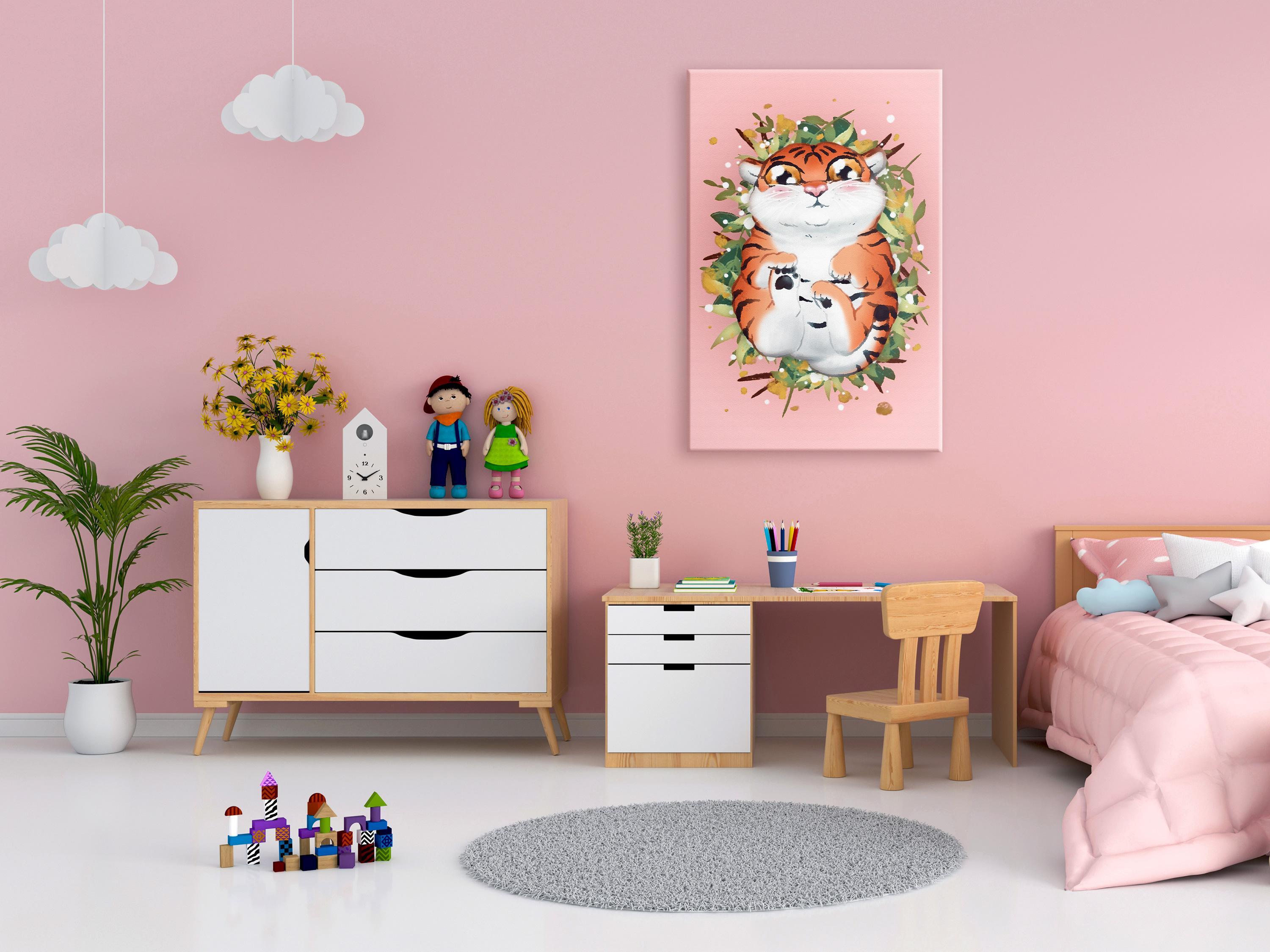 Billede - Tigger on the Grass (1 Part) Vertical - 20 x 30 cm - Standard