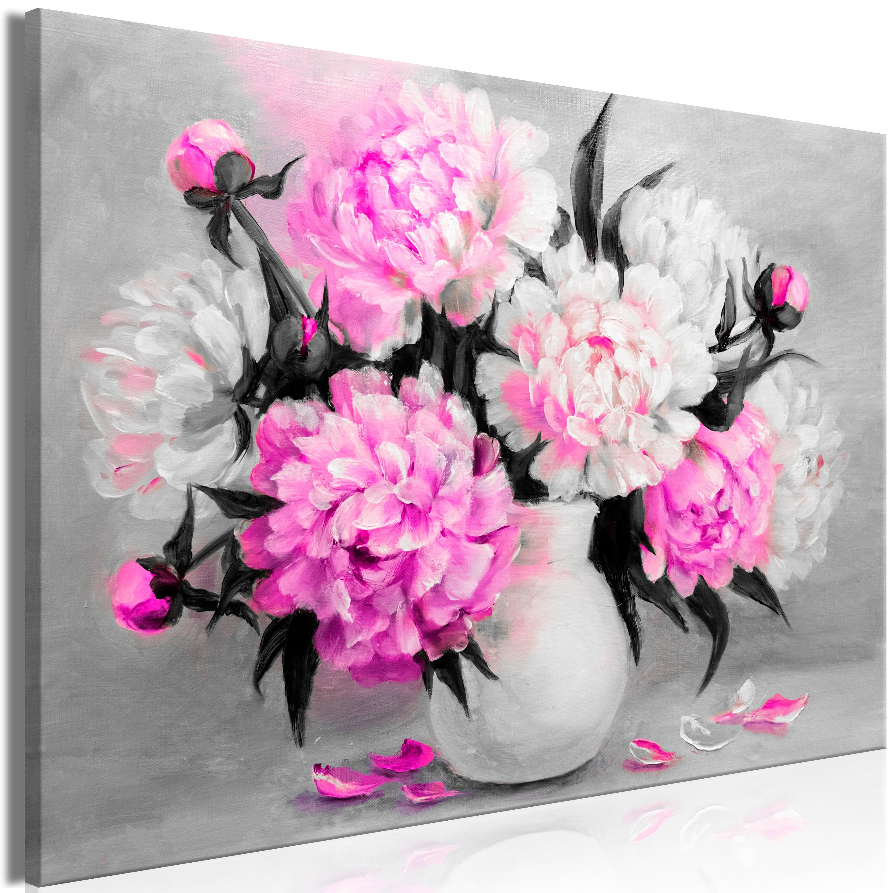 Billede - Fragrant Colours (1 Part) Wide Pink - 90 x 60 cm - Premium Print
