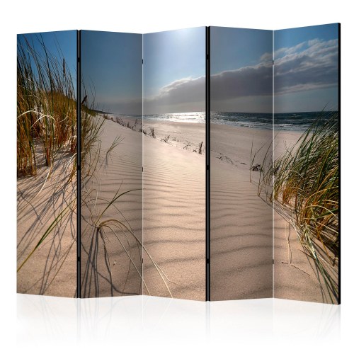 5-panels skærmvæg Strand i Mrzezyno II 225 x 172 cm