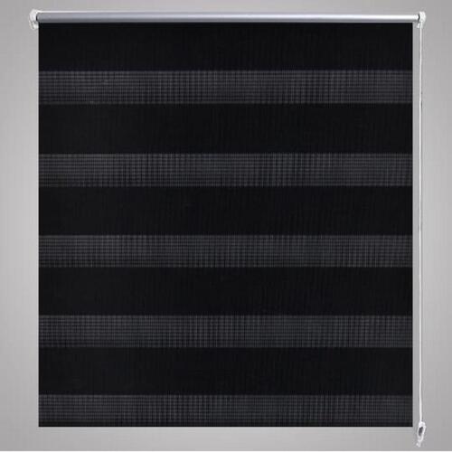 Rullegardin i zebradesign 120 x 175 cm sort