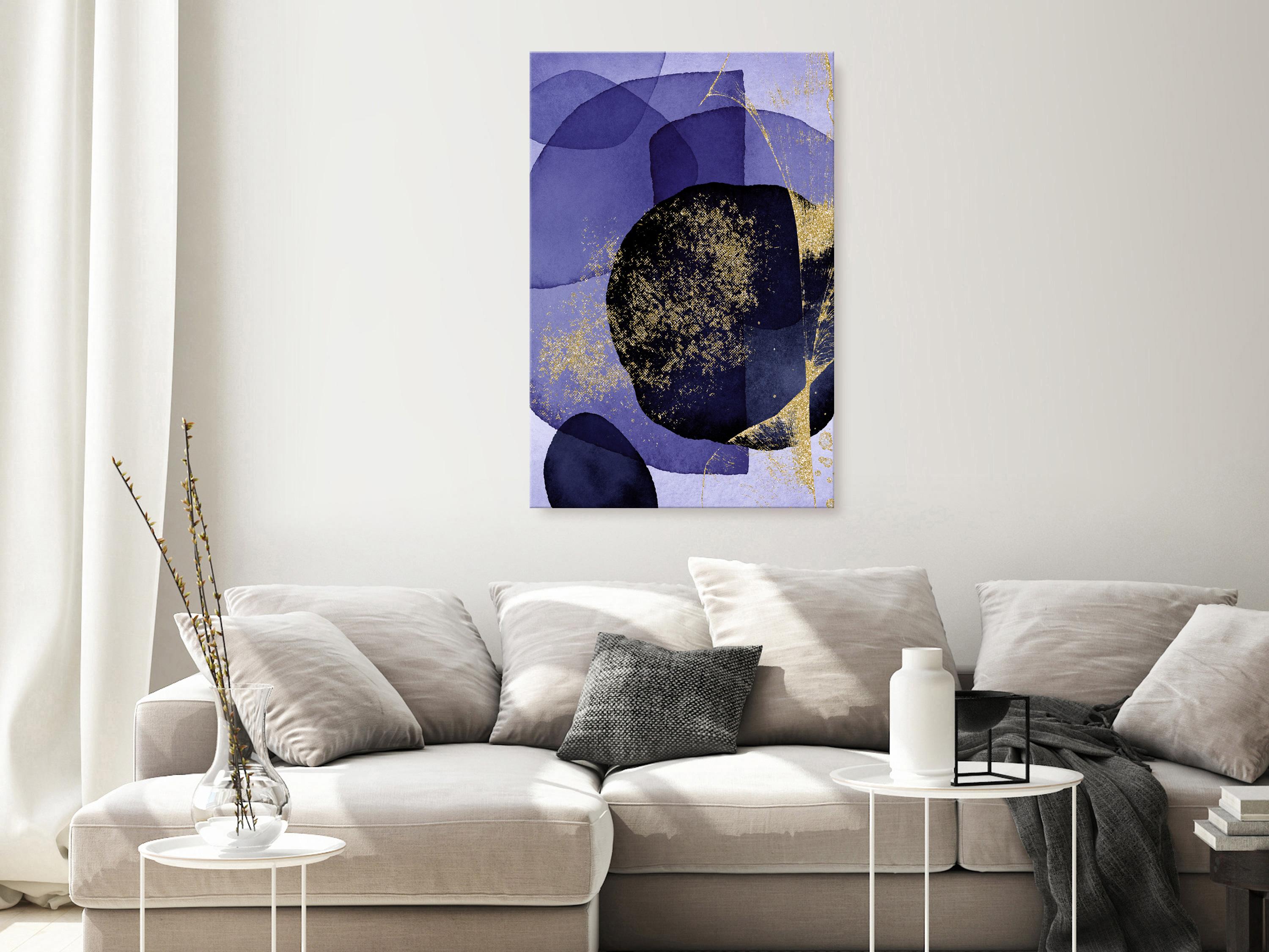 Billede - Purple Kaleidoscope (1 Part) Vertical - 60 x 90 cm - Premium Print