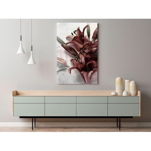 Lærredsbillede Floral Form (1 del) lodret