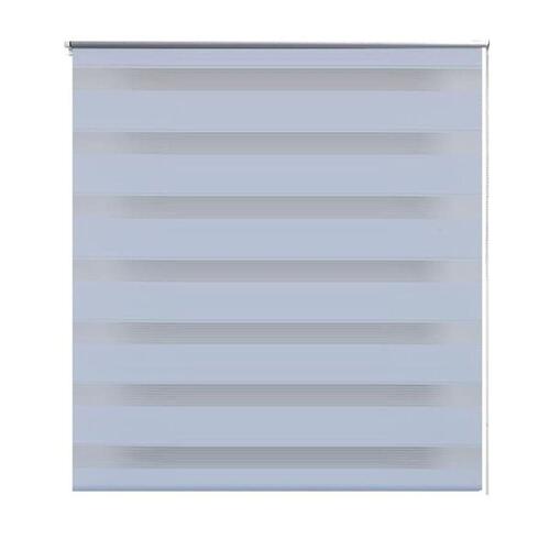Rullegardin i zebradesign 120 x 230 cm hvid