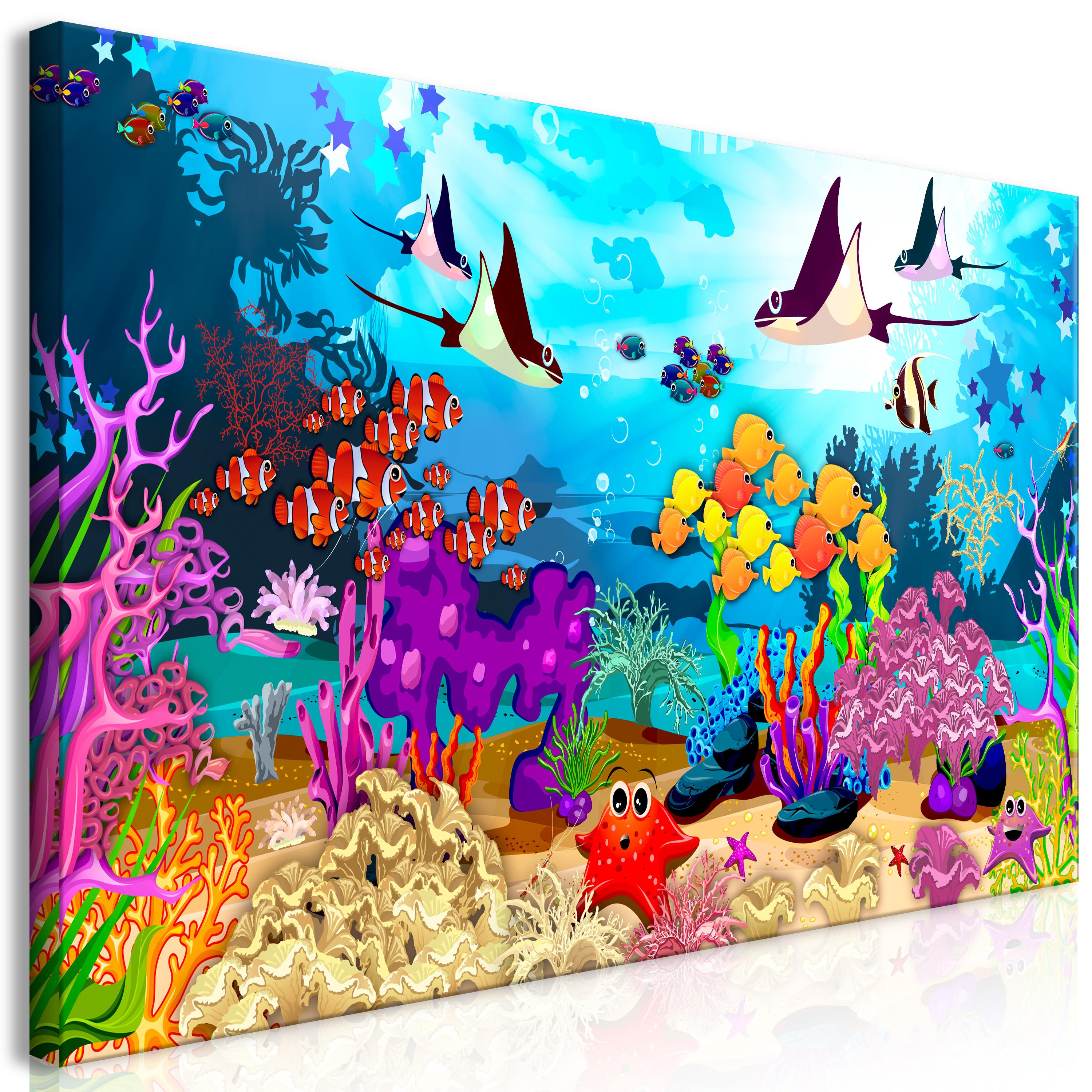 Billede - Underwater Fun (1 Part) Wide - 120 x 60 cm - Premium Print