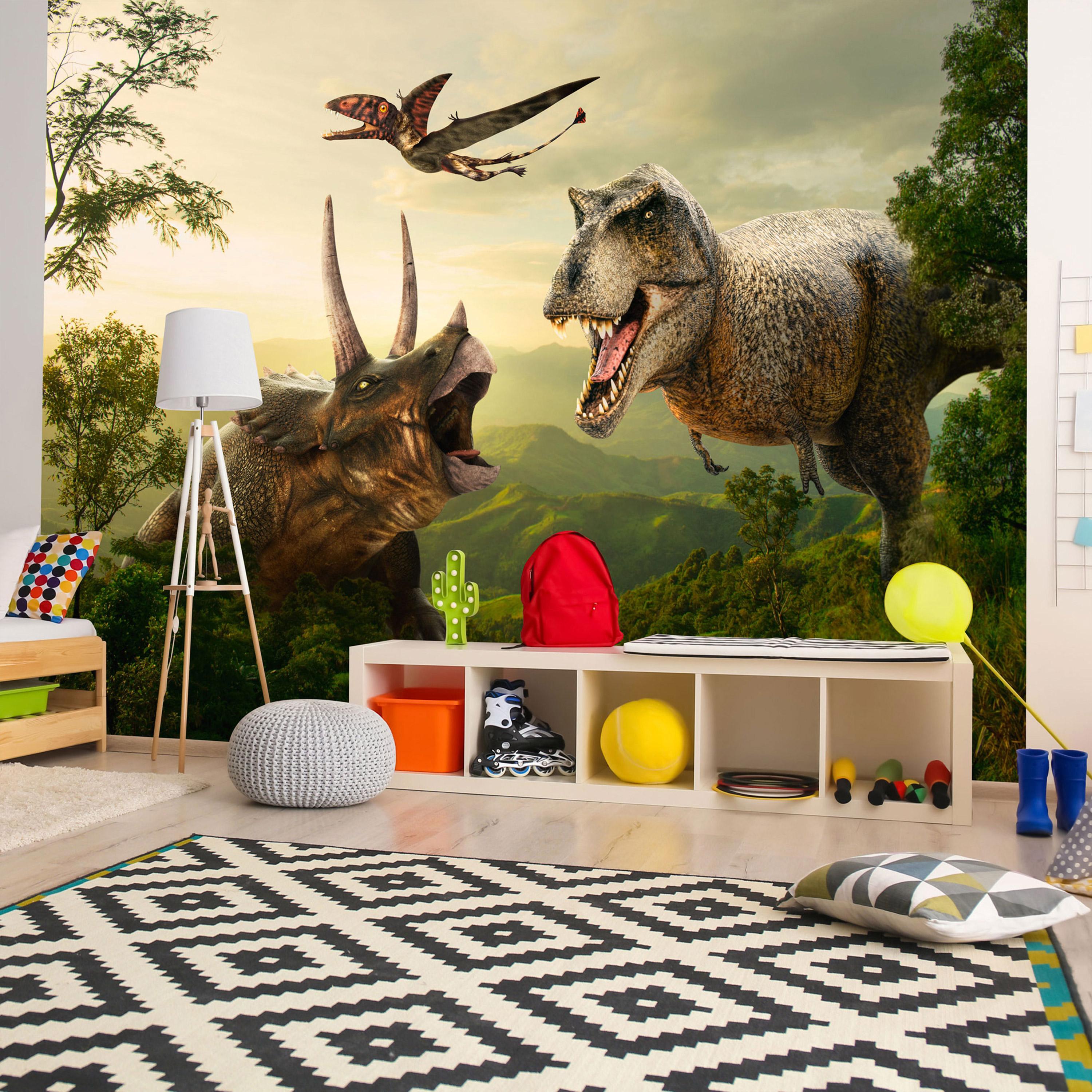 Fototapet - Dinosaur Square - 450 x 315 cm - Premium billede