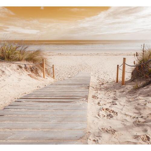 Fototapet - On the beach - sepia