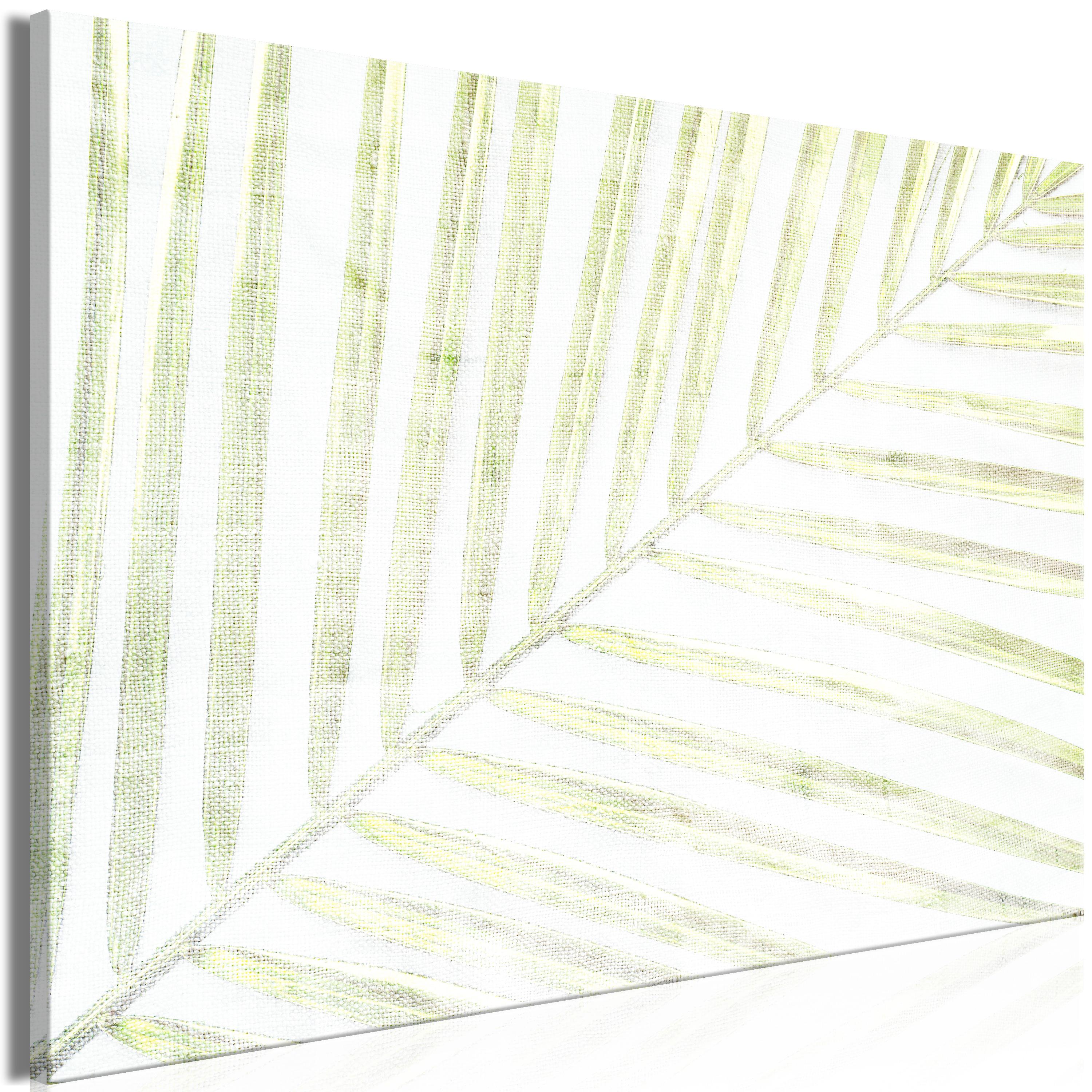 Billede - Palm Leaf (1 Part) Wide - 30 x 20 cm - Standard