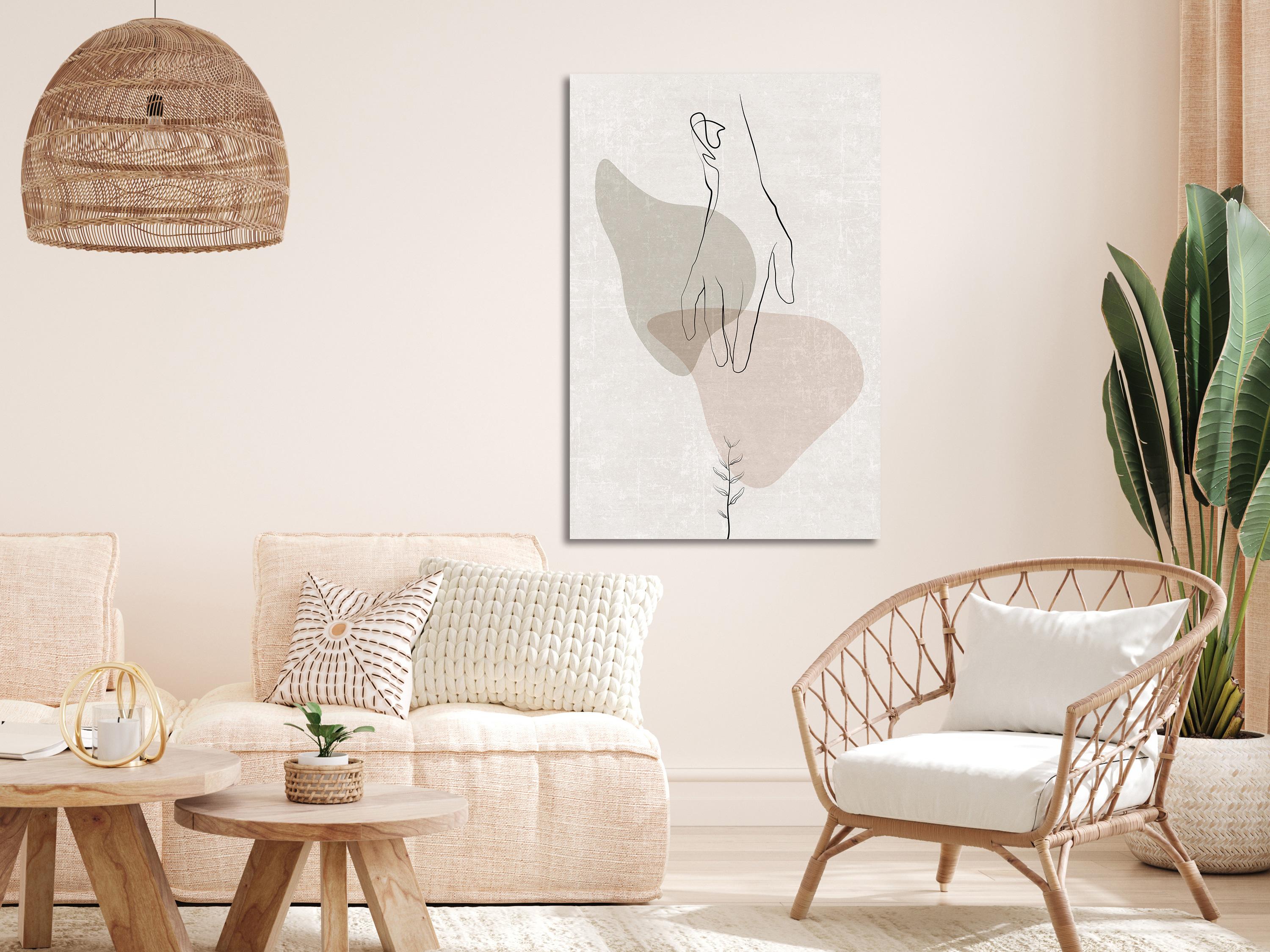 Billede - Delicate Touch (1 Part) Vertical - 20 x 30 cm - På italiensk lærred