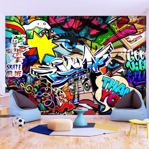 Fototapet Metropoliens Sprog - graffiti og gadekunst