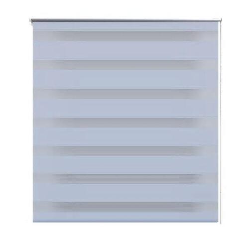 Rullegardin i zebradesign 140 x 175 cm hvid