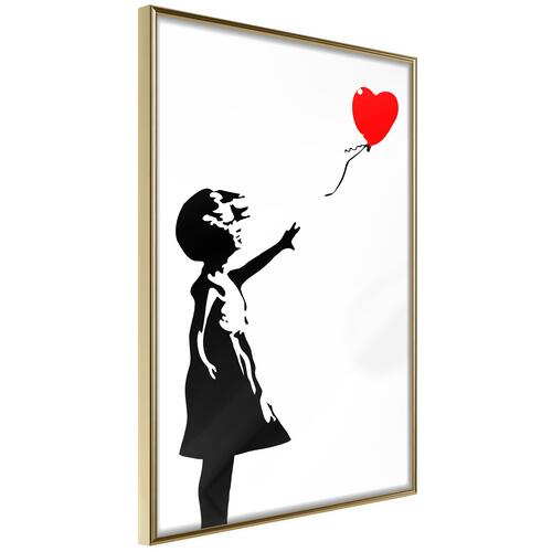 Plakat - Little Girl with a Balloon