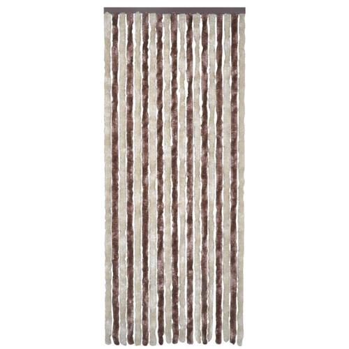 Insektgardin beige og lysebrun 90 x 220 cm chenille