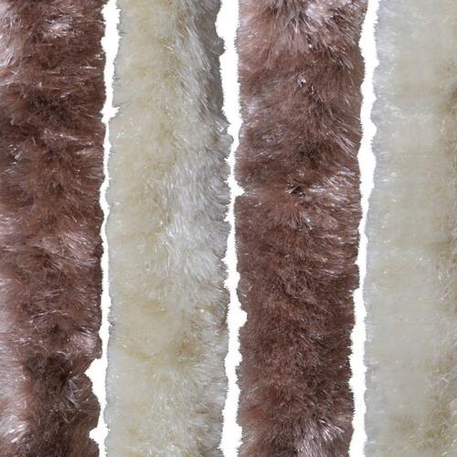 Insektgardin beige og lysebrun 90 x 220 cm chenille
