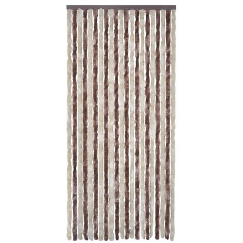 Insektgardin beige og lysebrun 100 x 220 cm chenille