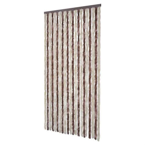 Insektgardin beige og lysebrun 100 x 220 cm chenille