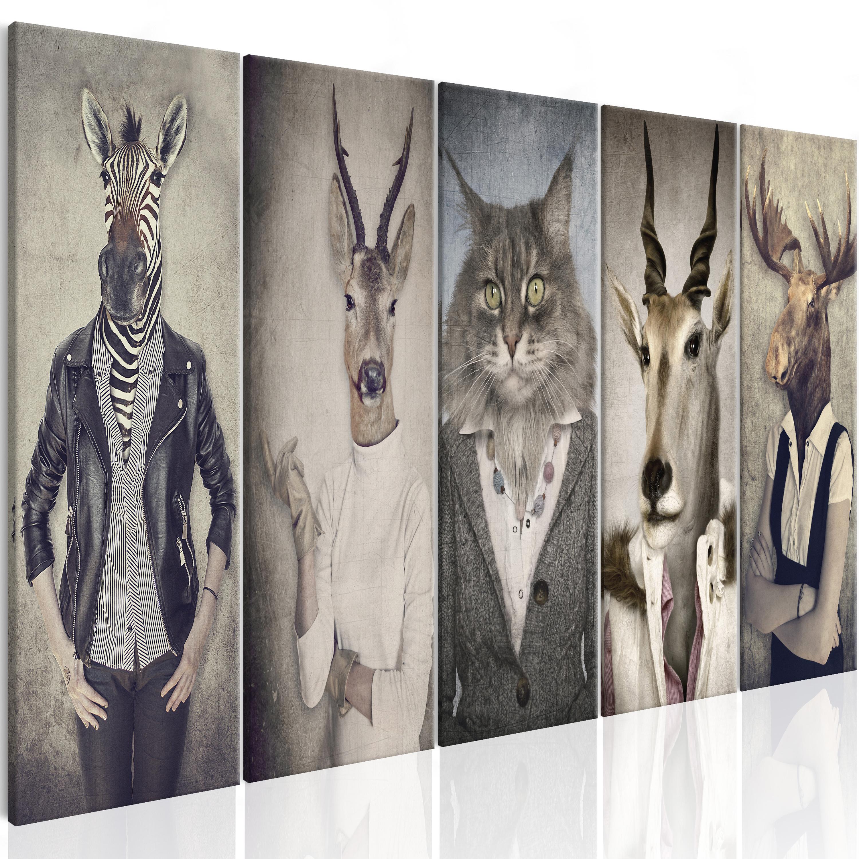 Billede - Animal Masks I - 225 x 90 cm - Standard