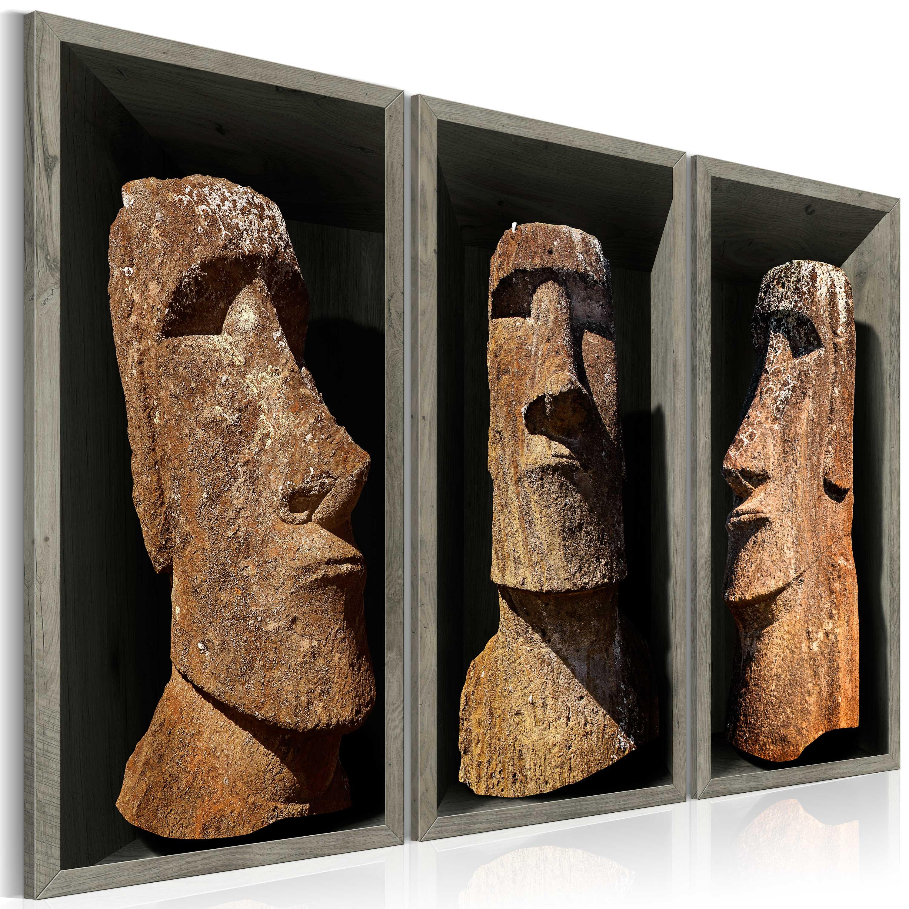 Billede - Moai (Easter Island) - 60 x 40 cm - Standard
