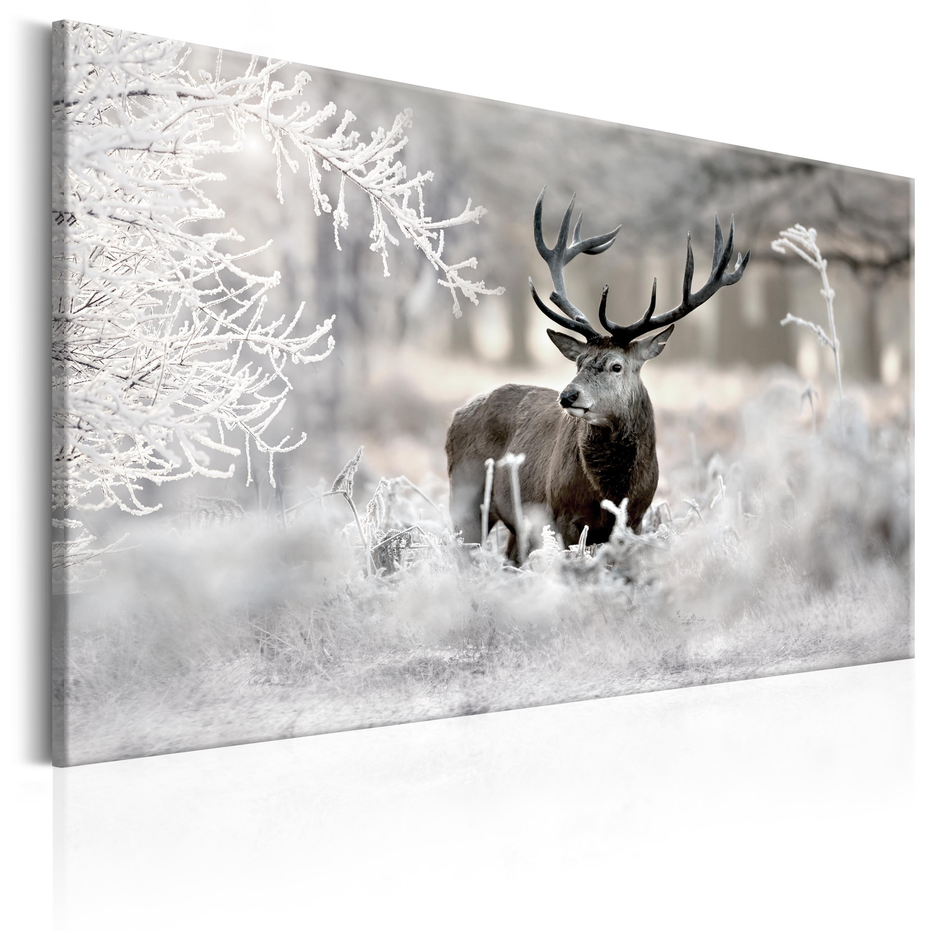 Billede - Lonely Deer - 90 x 60 cm - Standard