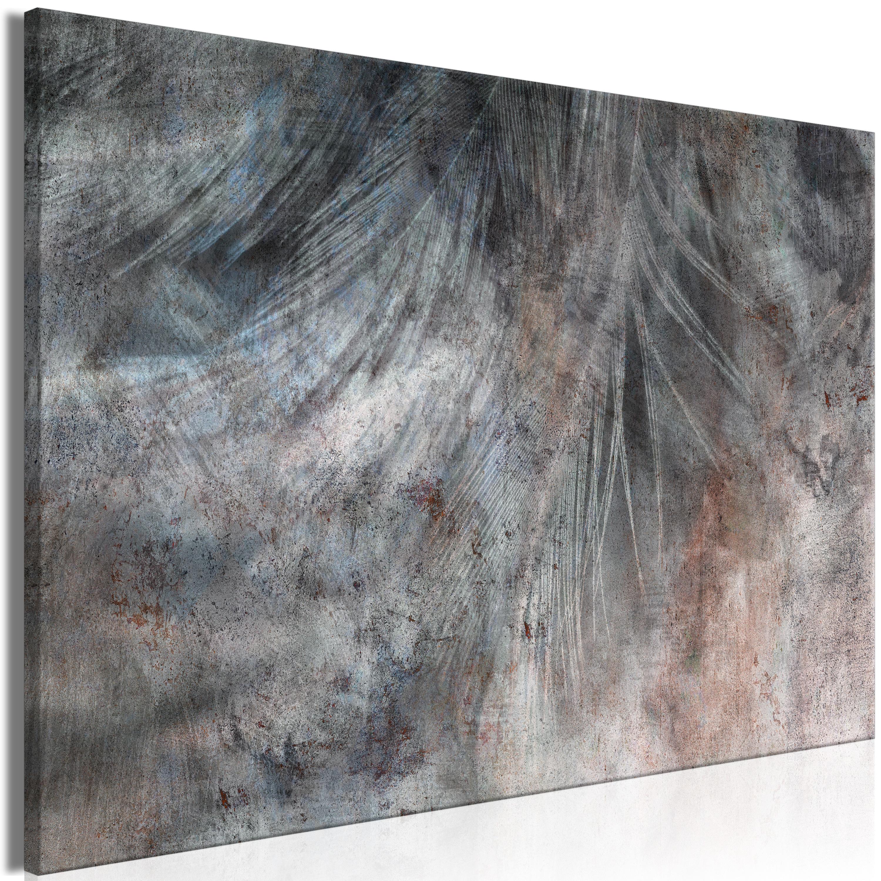 Billede - Grey Feather (1 Part) Wide - 90 x 60 cm - Premium Print
