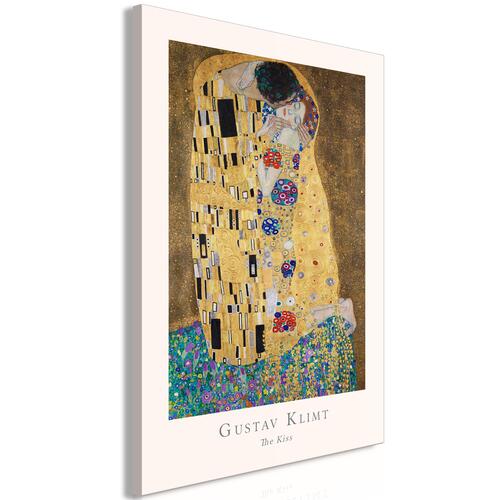 Billede - Gustav Klimt - The Kiss (1 Part) Vertical