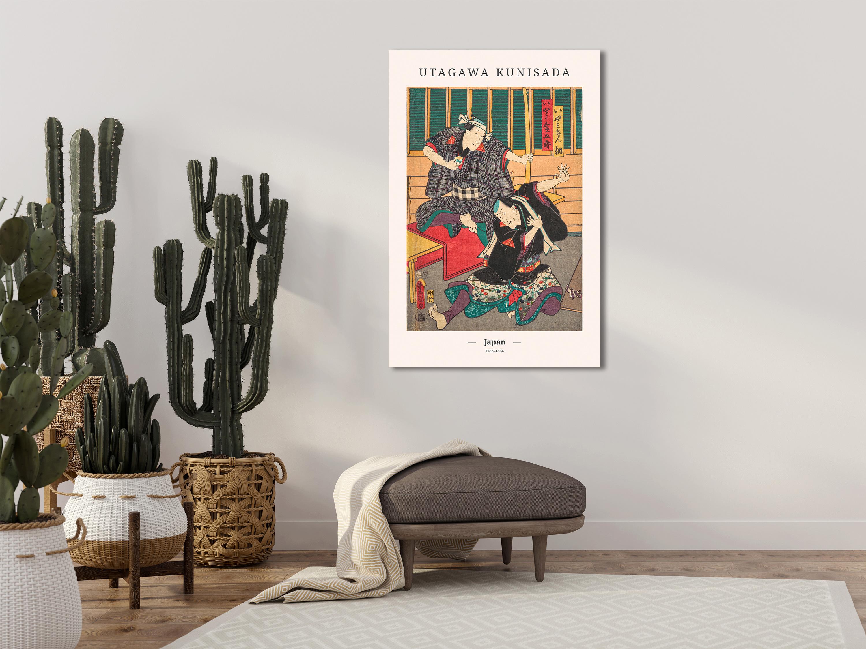 Billede - Japanese Woodcut (1 Part) Vertical - 40 x 60 cm - Premium Print