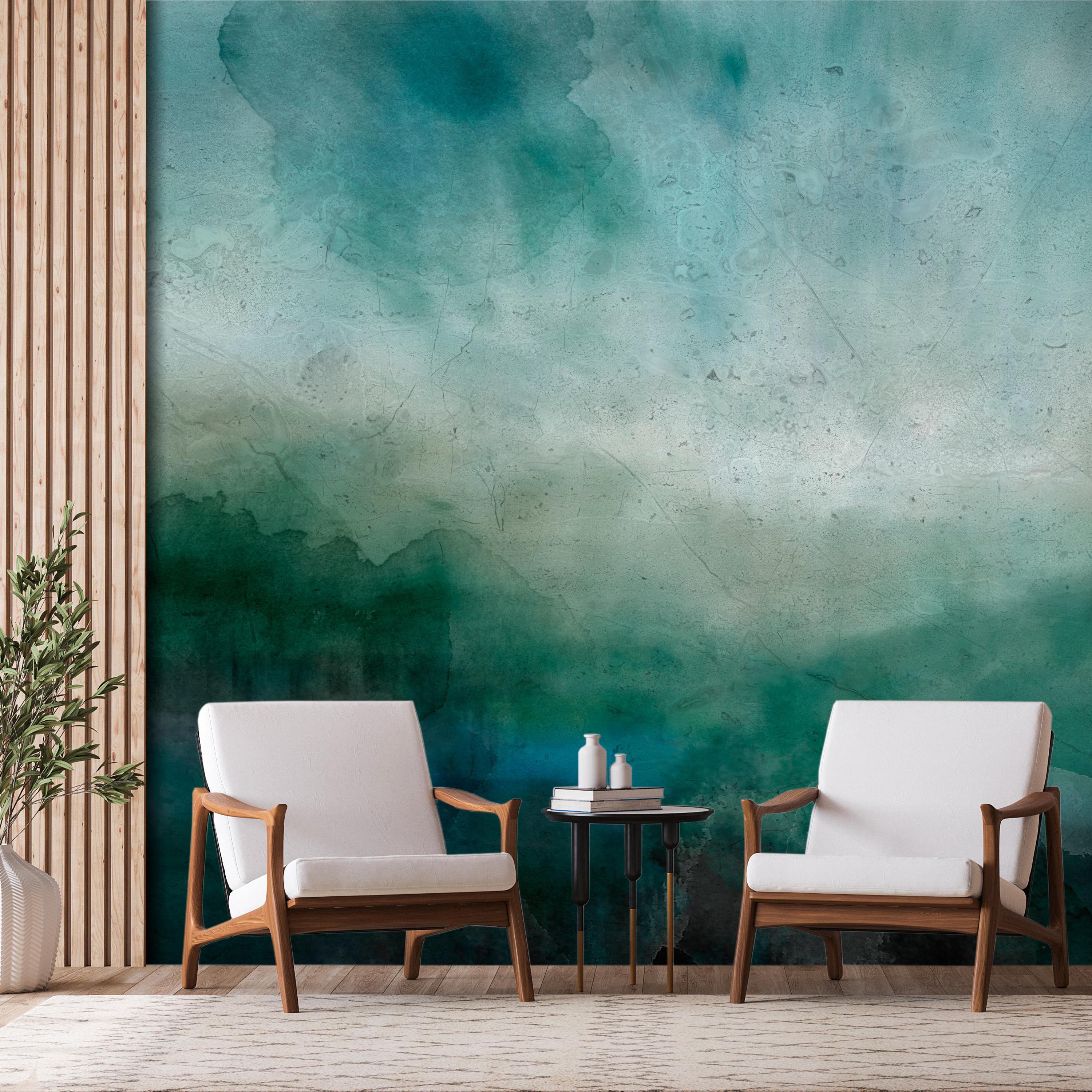 Fototapet - Malachite Landscape - 200 x 140 cm - Standard